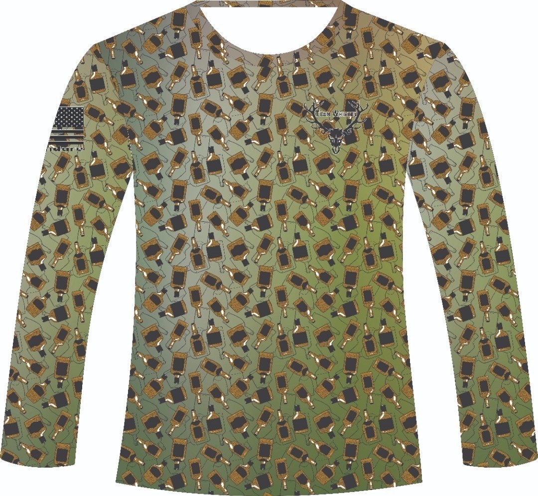 Whiskey Bottle Camo UPF 50 Long Sleeve