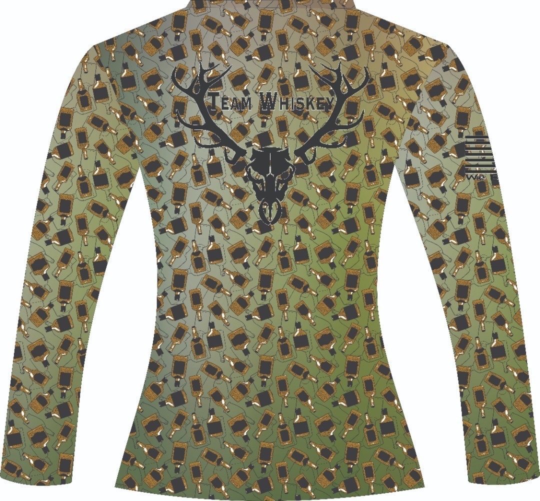 Whiskey Bottle Camo UPF 50 Long Sleeve