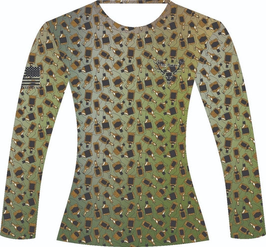 Whiskey Bottle Camo UPF 50 Long Sleeve