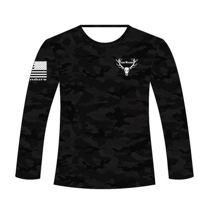 Black Camo UPF 50 Long Sleeve