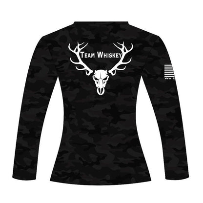 Women's Black Camo UPF 50 Long Sleeve
