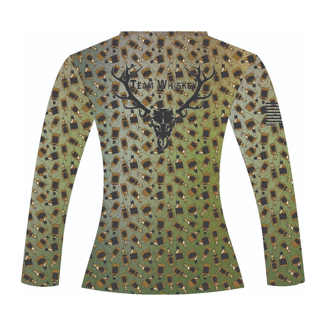 Women's Whiskey Bottle Camo UPF 50 Long Sleeve