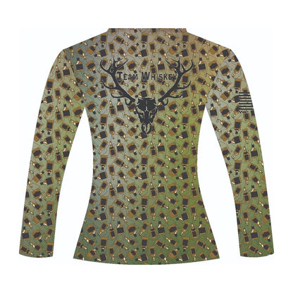Women's Whiskey Bottle Camo UPF 50 Long Sleeve
