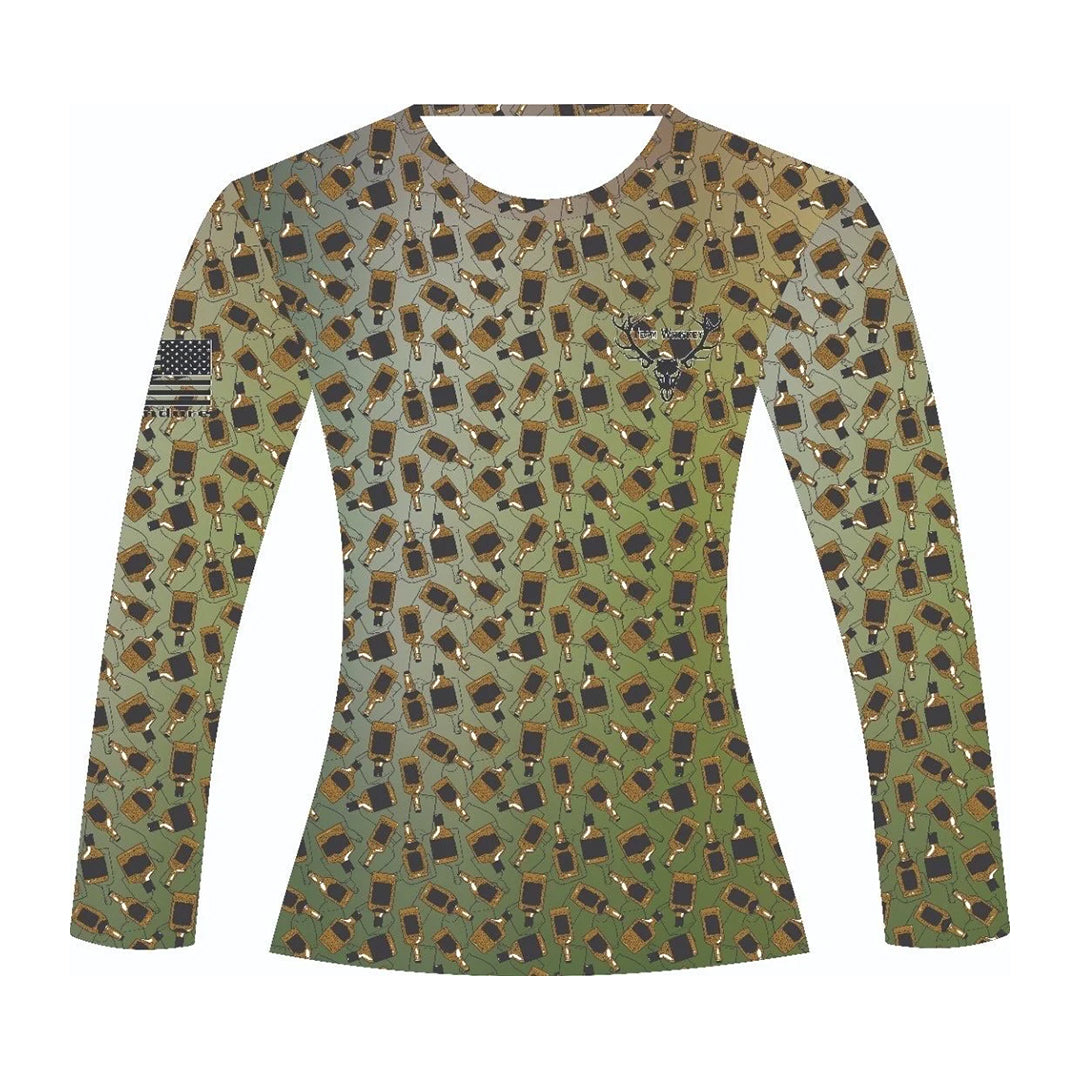 Women's Whiskey Bottle Camo UPF 50 Long Sleeve